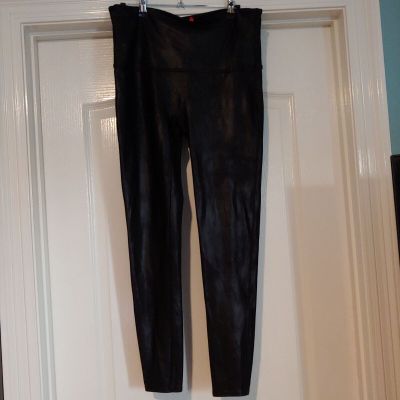 Spanx Faux Leather Leggings Black 1XL